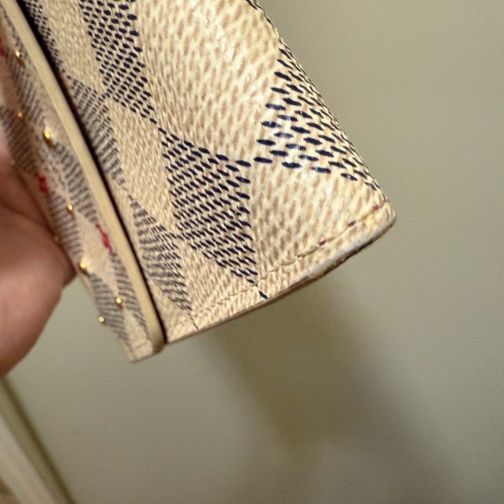 *Authentic* Louis Vuitton Damier Azur Studded Sarah Wallet - Picture 8 of 12